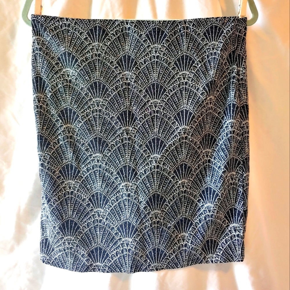 Art deco inspired black and sparkled mini skirt